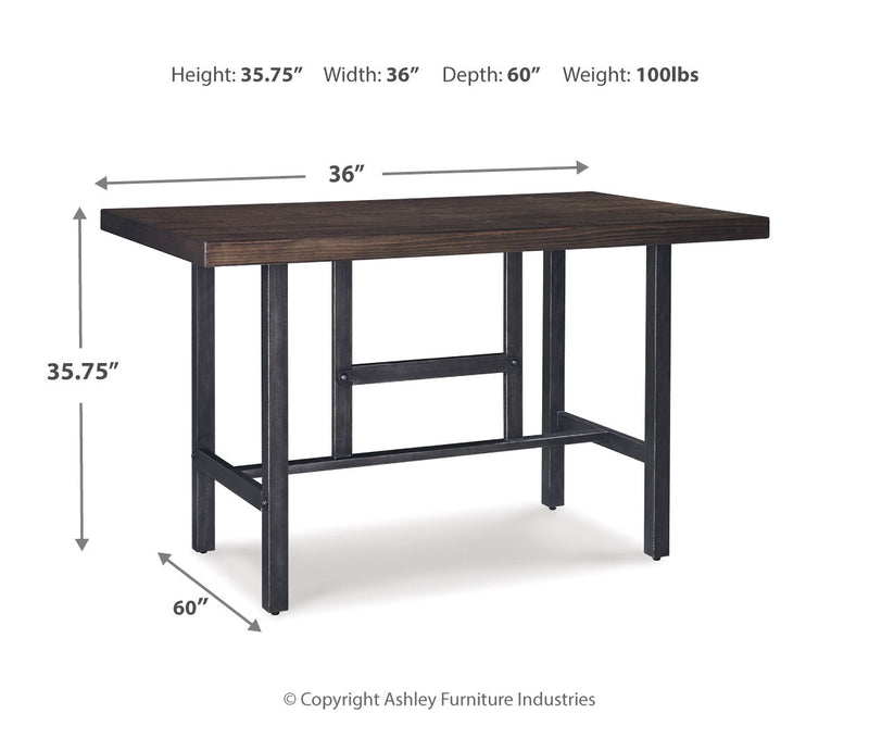 Kavara Counter Height Dining Table and 2 Barstools