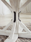 Valebeck Counter Height Dining Table and 4 Barstools