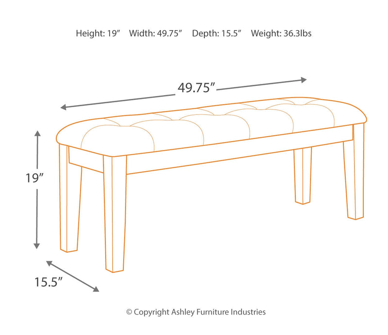Ralene Dining Table and 4 Chairs and Bench