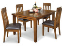 Ralene Dining Table and 4 Chairs and Bench