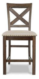 Moriville Counter Height Dining Table and 6 Barstools