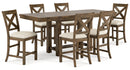 Moriville Counter Height Dining Table and 6 Barstools