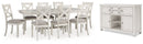Robbinsdale Dining Table and 6 Chairs with Storage