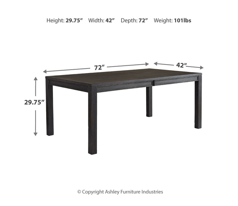 Jeanette Dining Table and 4 Chairs