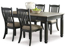 Tyler Creek Counter Height Dining Table and 6 Barstools