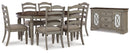 Lodenbay Dining Table and 4 Chairs with Storage