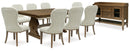 Sturlayne Dining Table and 6 Chairs with Storage