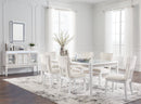 Chalanna Dining Table and 4 Chairs