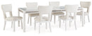 Chalanna Dining Table and 4 Chairs