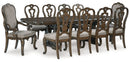 Maylee Dining Table and 10 Chairs with Storage