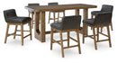 Cabalynn Counter Height Dining Table and Barstools