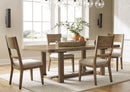 Cabalynn Counter Height Dining Table and Barstools