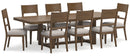 Cabalynn Counter Height Dining Table and Barstools