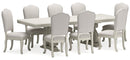 Arlendyne Dining Table and 4 Chairs with Storage