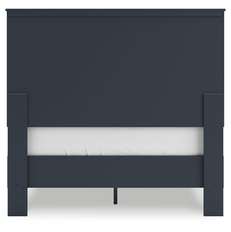 Simmenfort Blue Panel Headboard Bedroom Set