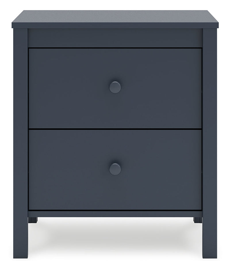 Simmenfort Blue Panel Headboard Bedroom Set