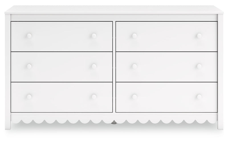 Hallityn White Platform Bedroom Set