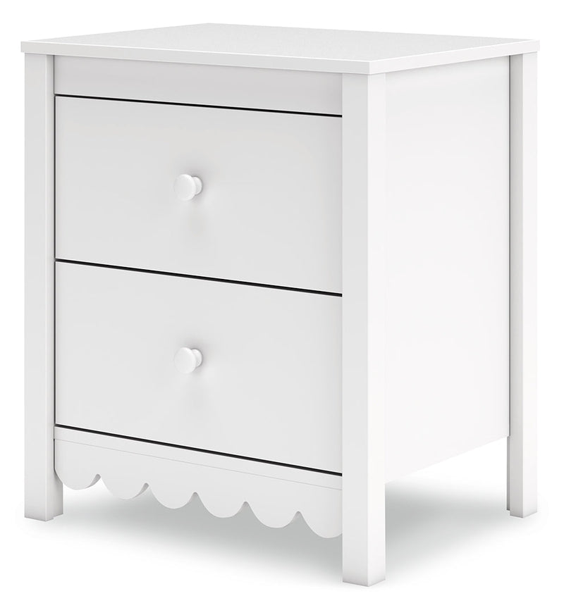 Hallityn White Platform Bedroom Set