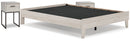 Socalle Bedroom Set Panel Platform Bed with Dresser and 2 Nightstands