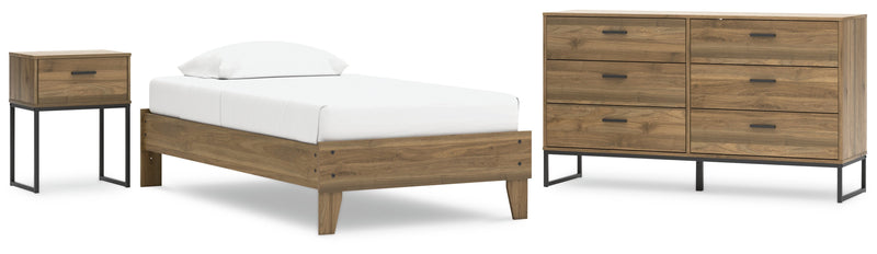Deanlow Brown Panel Headboard Bedroom Set