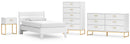 Socalle Twin Panel Headboard with Dresser and Nightstand