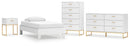 Socalle Twin Panel Headboard with Dresser and Nightstand