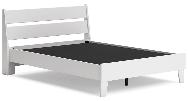 Socalle White or Blue Panel Headboard Bedroom Set