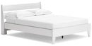 Socalle Bedroom Set Panel Platform Bed with Dresser and 2 Nightstands