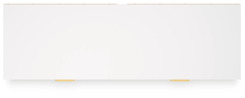 Socalle White or Blue Panel Headboard Bedroom Set