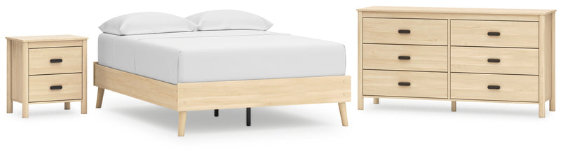 Cabinella Beige Panel Headboard Bedroom Set