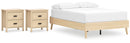 Cabinella Beige Panel Headboard Bedroom Set