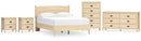 Cabinella Beige Panel Headboard Bedroom Set