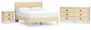 Cabinella Beige Panel Headboard Bedroom Set