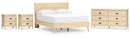 Cabinella Beige Panel Headboard Bedroom Set