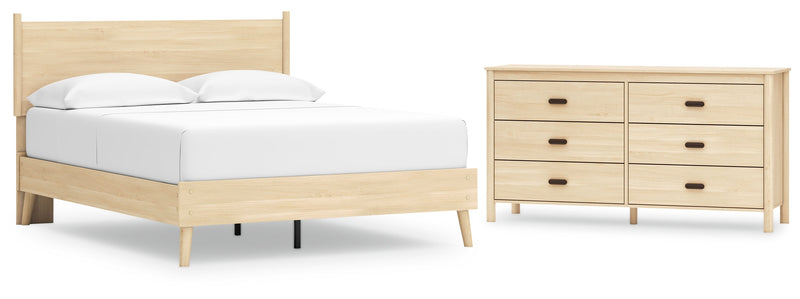 Cabinella Beige Panel Headboard Bedroom Set