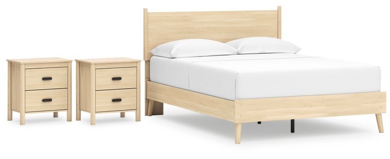 Cabinella Beige Panel Headboard Bedroom Set