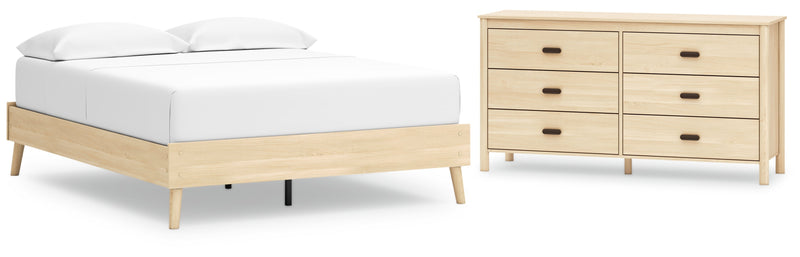 Cabinella Beige Panel Headboard Bedroom Set