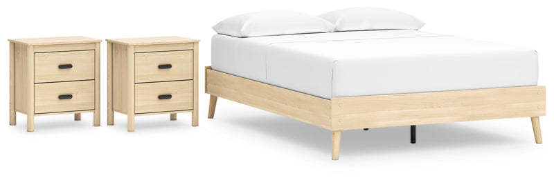 Cabinella Beige Panel Headboard Bedroom Set