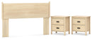 Cabinella Beige Panel Headboard Bedroom Set