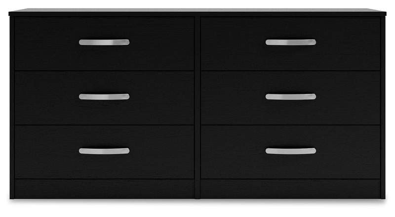 Finch Black Panel Headboard Bedroom Set