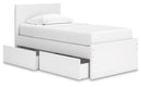 Onita Panel Platform Bed with 2 Side Storage