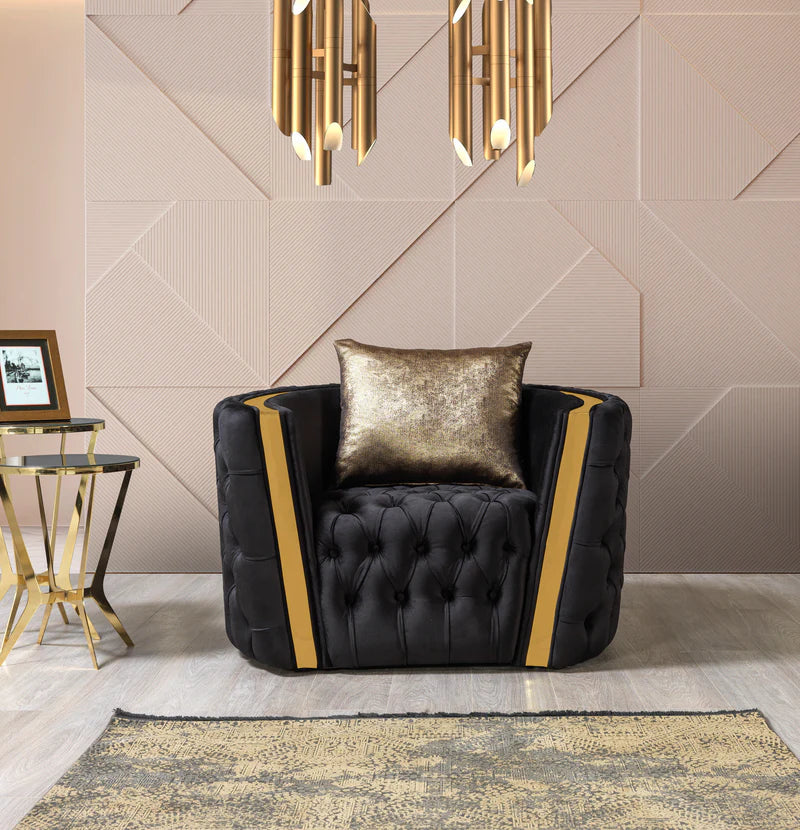 Fanci Black Velvet Chair [ETA: 5/10]
