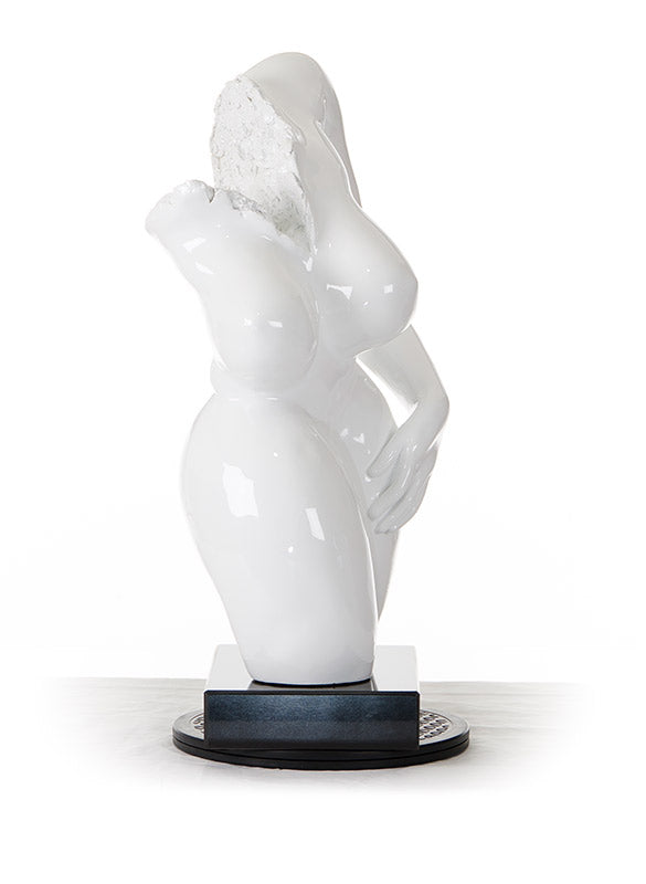 SZ0308 Modern White Feminine Sculpture