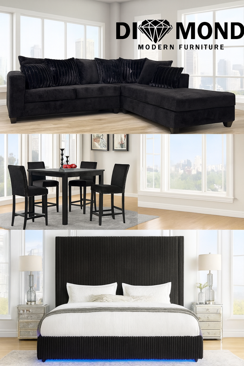 Belinda Black 3 Room package