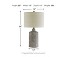 Linus Ceramic Table Lamp (1/CN)