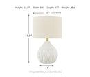 Wardmont Ceramic Table Lamp (1/CN)