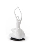 SZ0425 Modern White Lass Sculpture