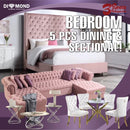 Lauren Pink Tufted 3 Room Packages