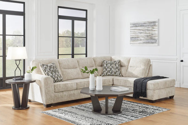 Lonoke Parchement 2-Piece Raf Sectional