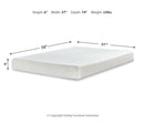 Chime 8 Inch Memory Foam Full Mattress